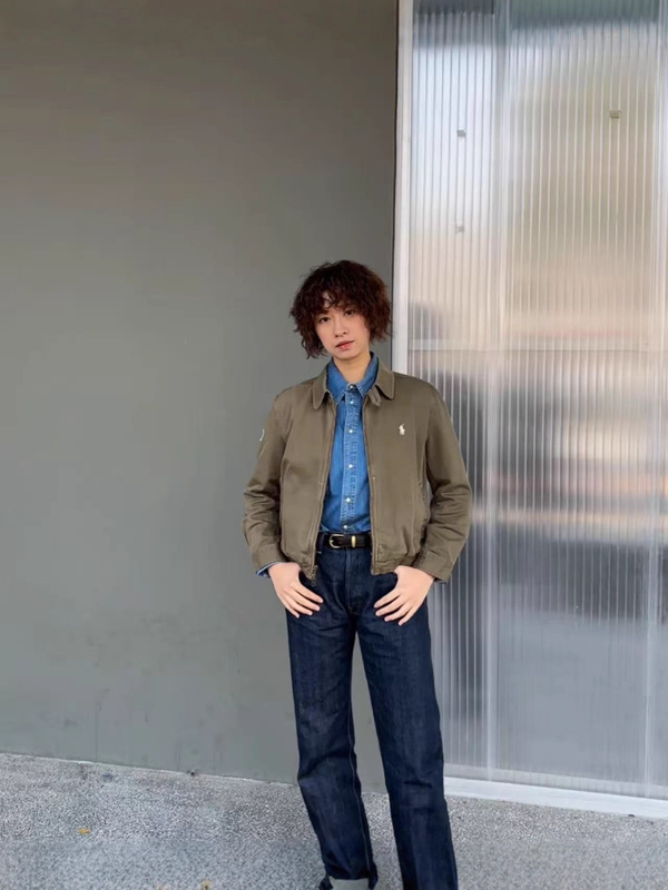 现货RL拉夫劳伦经典小马刺绣翻领斜纹布水洗男女短款休闲夹克外套|undefined