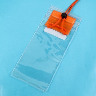 In stock mobile phone waterproof bag touch screen swimming diving transparent sealed bag lanyard halter waterproof mobile phone case