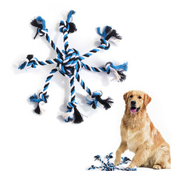 Pet supplies - manufacturer's new creative octopus-shaped rope knot pet toy for cats and dogs, chewable and entertaining cotton rope toy