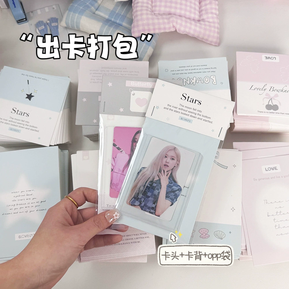 Новая розовая голубая любовь боб головка картона задняя карточка упаковочная карточка