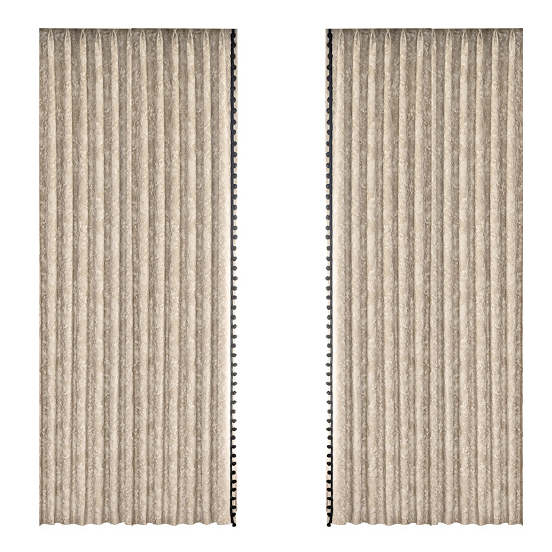 Downton Manor Retro Jacquard francés cortinas de Chenille pequeño libro rojo explosivo lujo ligero cortinas de jardín de Monet productos terminados