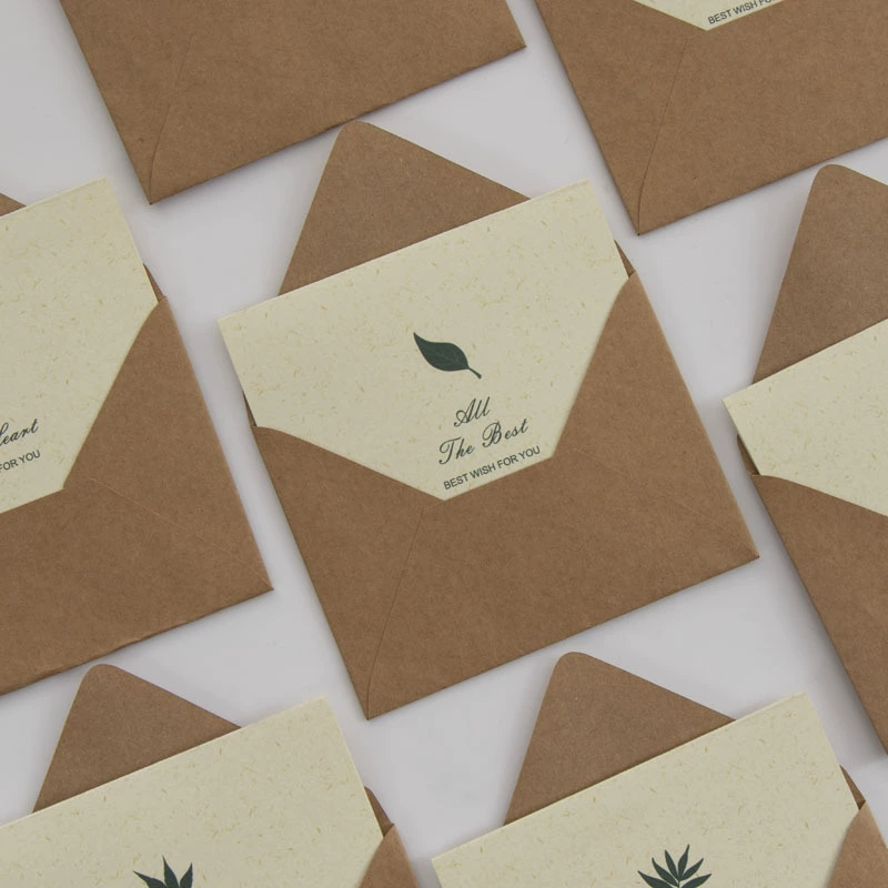 Новая поздравительная открытка на день рождения, маленькая открытка на День Благодарения, деловая складная открытка с сообщением, новогодняя складная поздравительная открытка, готова к продаже