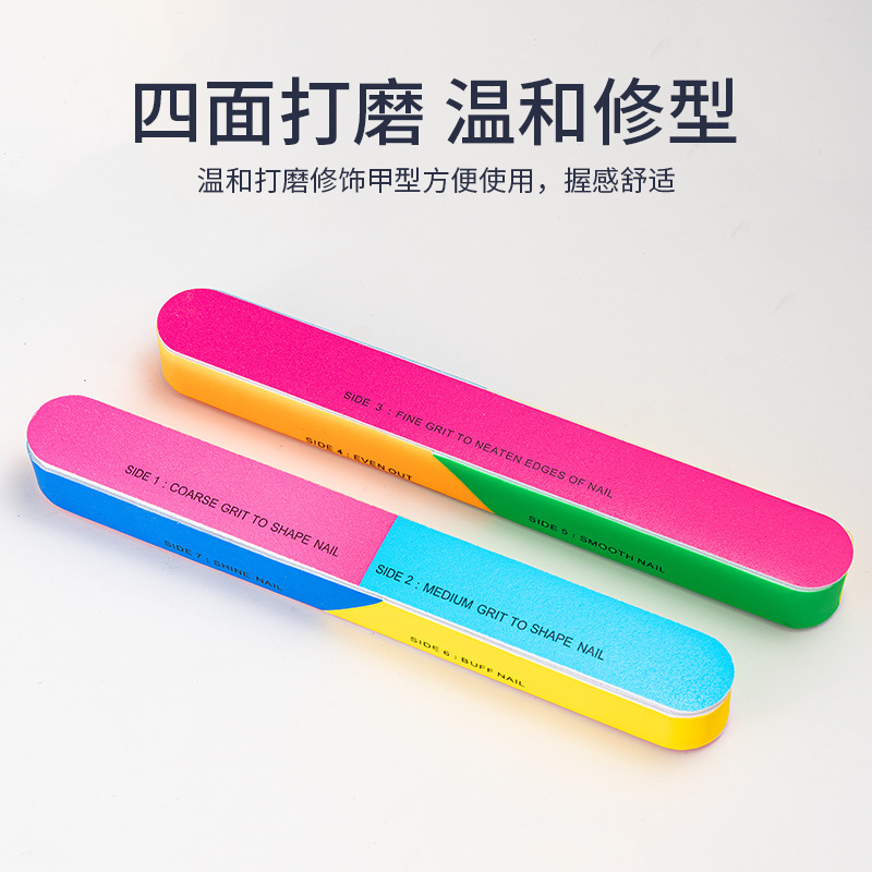 ネイルファイル多機能装飾品研磨ウェアラブルネイルチップツール研磨ブロックサンドペーパーネイル整形耐久性|undefined