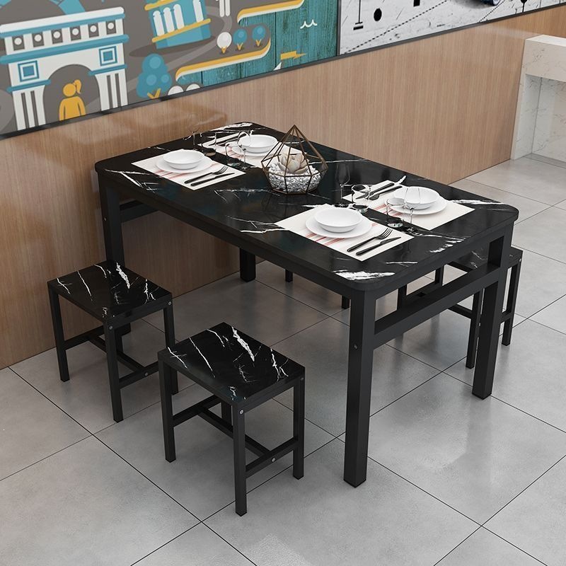 Black marble + black legs