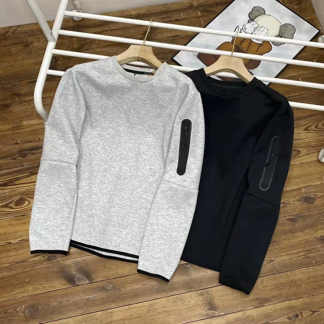 2024 весна и осень Спортивный рукав на молнии для отдыха Мужской воздушный слой с круглым вырезом 505 Толстовка