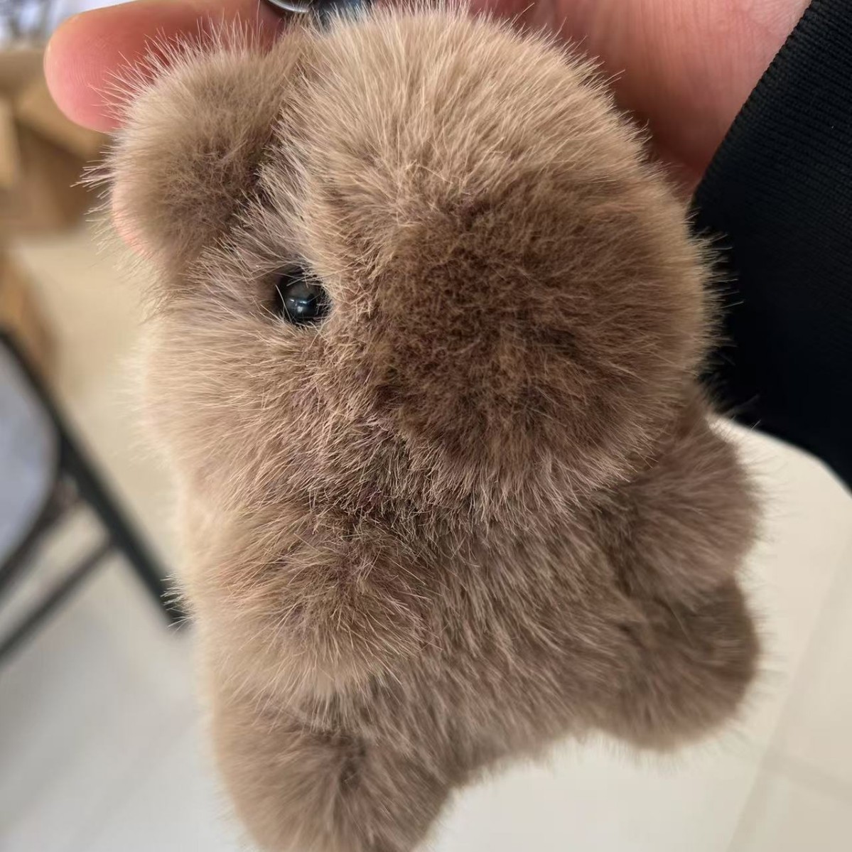 Nuevo espuma espuma capibara colgante muñeca de peluche marmota llavero de automóvil bolso colgante