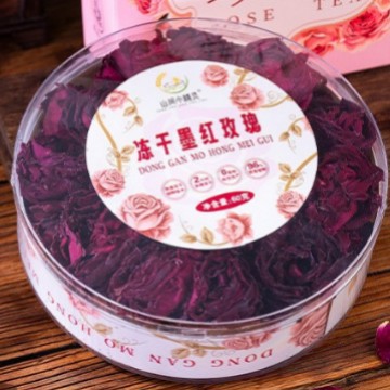 雲南硫黄不使用フリーズドライインクレッドローズ健康花茶専門食用八重インクレッドローズ缶詰ギフトカスタマイズ