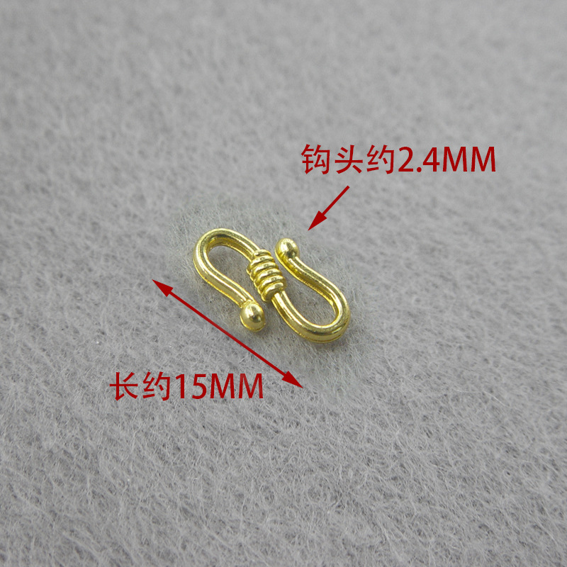 No. 4 bright gold 15MMS buckle single