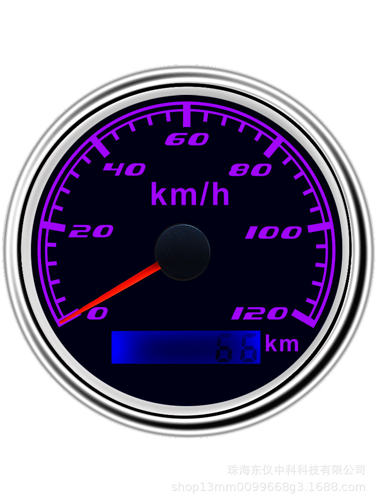 85mm speedometer motorcycle equipped with waterproof GPS speedometer engineering truck truck GPS positioning speedometer