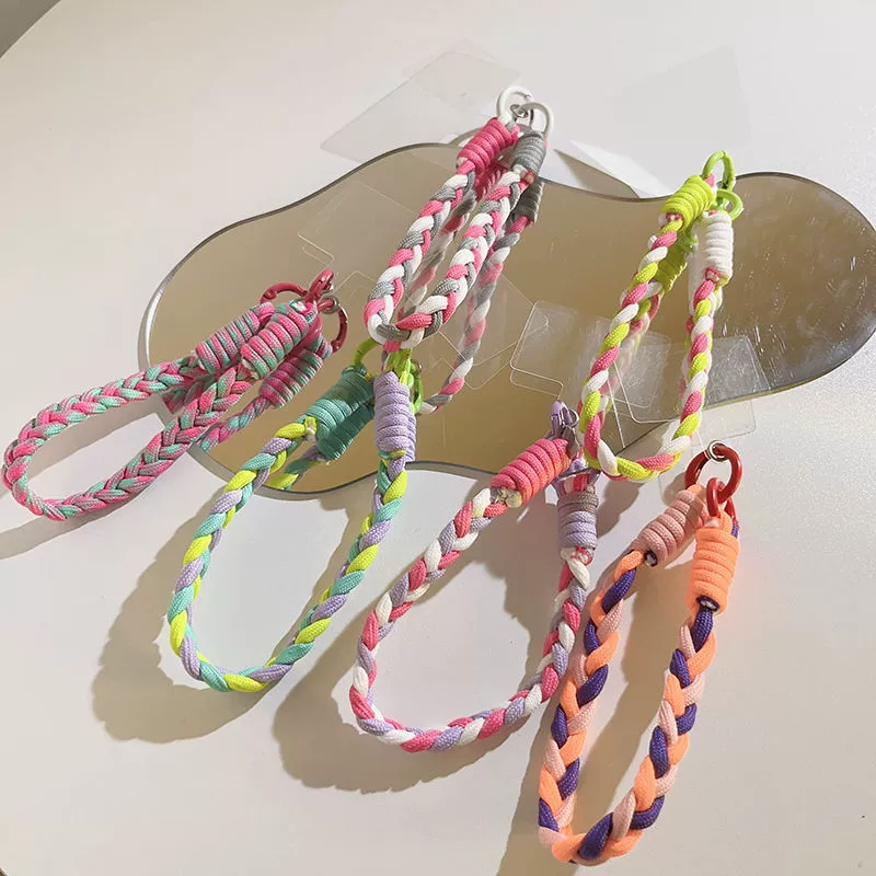 Толстая и прочная цепочка для телефона с ремешком ручной работы, небольшой свежий и милый стиль.