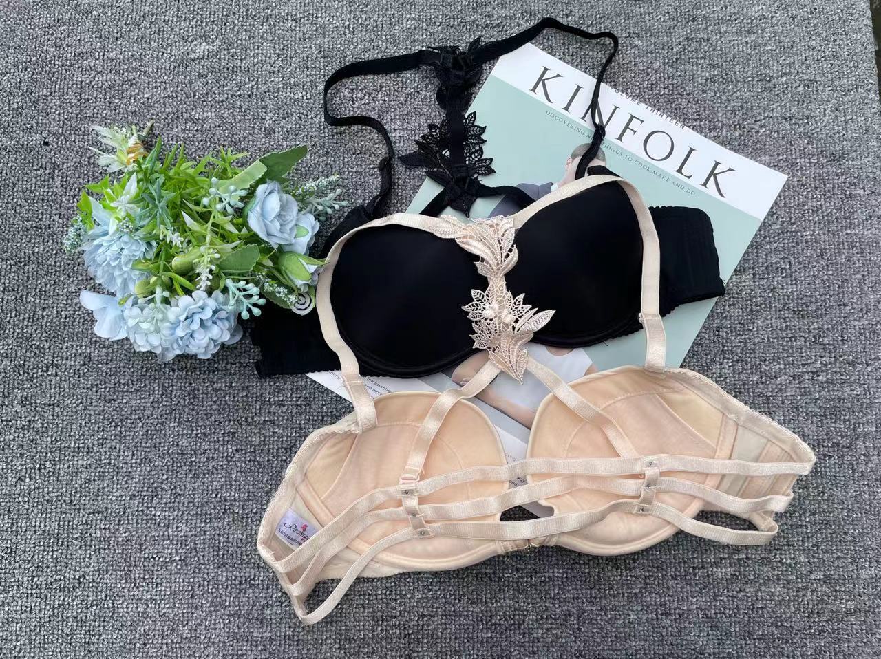 Nuevo frente hebilla sujetador ropa interior para mujeres verano push up ajustable lado pecho collar sexy cómodo piel-friendly