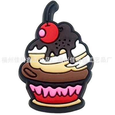 Invierno nuevo colorido unicornio serie agujero Zapatos flor Polaroid Arco Iris pony accesorios para niños transfronteriza en stock