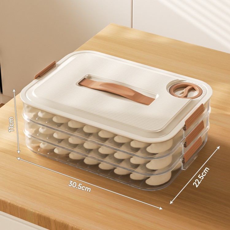 Caja de albóndigas, caja de almacenamiento de refrigerador de cocina de grado alimenticio doméstico, caja especial para congelación rápida y refrigeración de arroz de balón.