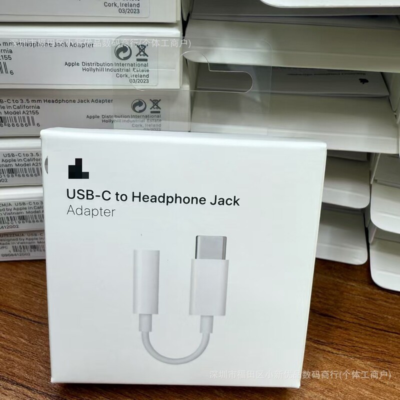 Applicable ORG Apple iphone15 Adapter USB-C to 3.5 Headset Wire Control Audio Line C to 3.5