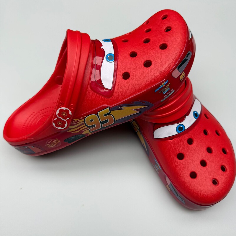 95 Lightning Mcqueen Car-Themed Closed-Toe Non-Slip Outdoor Beach Fashion Clogs Breathable Closed-Toe Sandals 95 Lightning Mcqueen Car-Themed Closed-Toe Non-Slip Outdoor Beach Fashion Clogs Breathable Closed-Toe Sandals