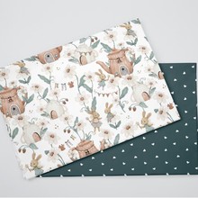 全棉纯棉印花卡通布料床品宝宝面料批发1.6米宽 韩版花型童装面料