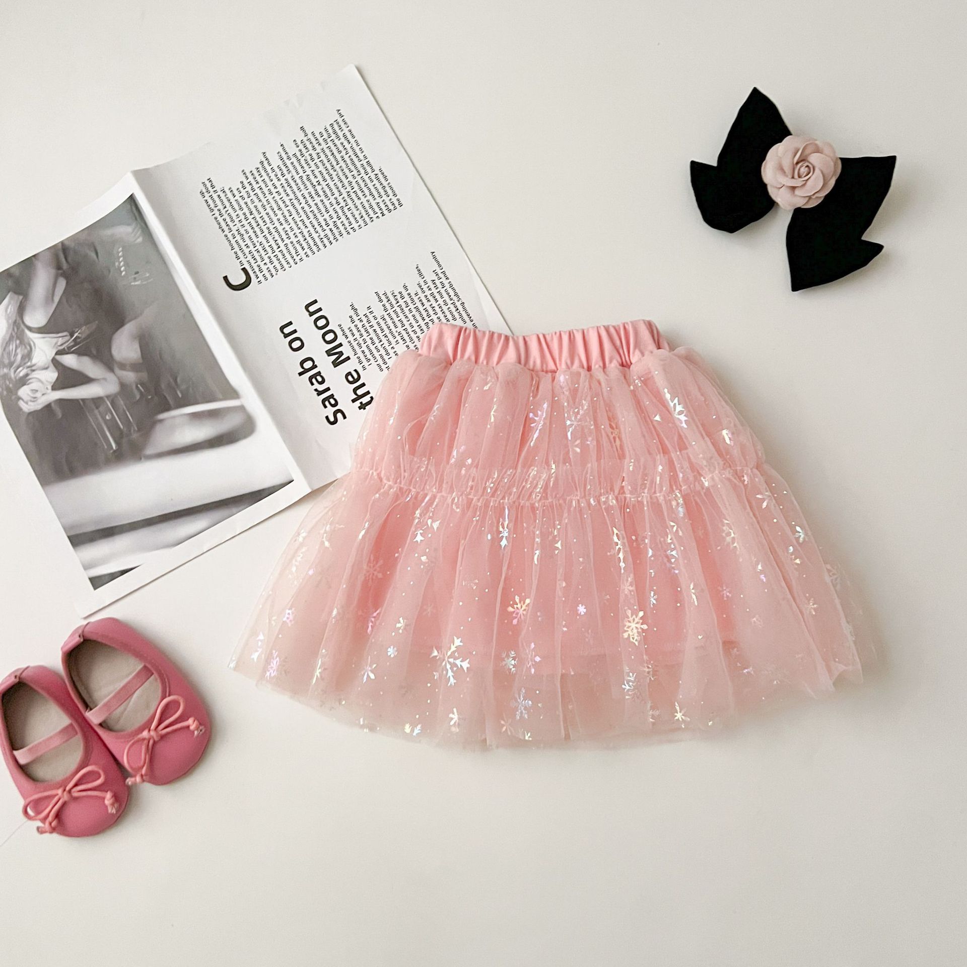 Europa y América Milán clásico comercio exterior ropa de nieve para niños primavera y verano ropa de princesa red