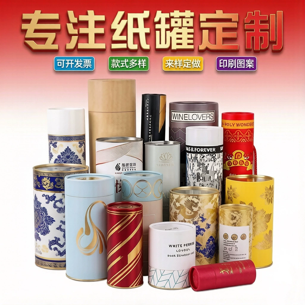 Крафт-бумага для индивидуальной упаковки косметики, ароматерапии, круглые бумажные тубы для эфирных масел, акупунктуры, чая, герметичные бумажные тубы, универсальная упаковочная коробка