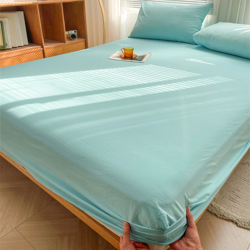 2024 nueva clase A de algodón teñido en hilo de algodón lavado funda de almohada para estudiantes