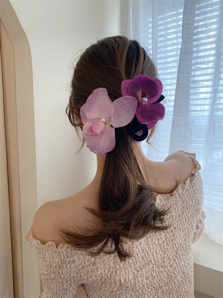 Women's Sweet Flower Plastic Hair Clip Hair Claws display picture 17