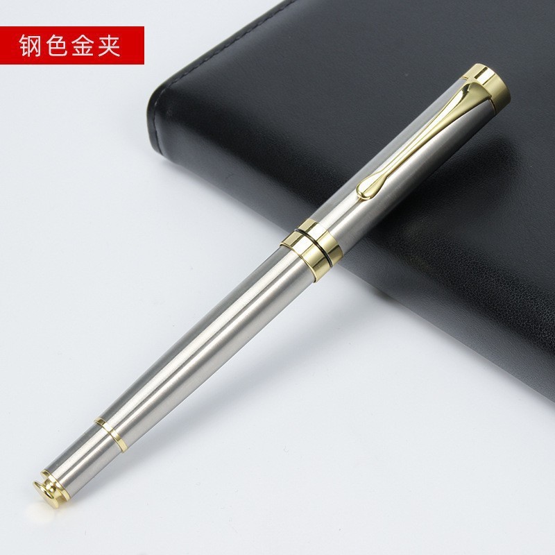 Caja de regalo en stock, bolígrafo de alta calidad, bolígrafo de firma de laca negra, publicidad de regalo, bolígrafo de grabación de alta calidad
