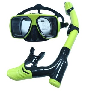 Snorkeling two treasure HD liquid silicone diving mirror full dry snorkeling tube snorkeling set factory direct wholesale