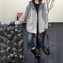 韩系中长款棉服女2025冬季休闲百搭时尚简约轻薄款棉服夹克上衣女