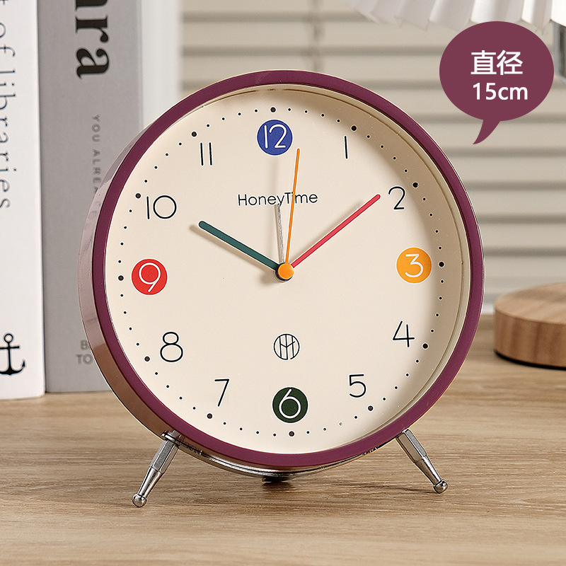 Reloj de despertador de escritorio oscilante 2023 nuevo artefacto de despertar para estudiantes de secundaria secundaria niños niños colocan reloj de escritorio