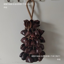 疗愈排铃果壳黑放松心灵伴奏乐器手工串铃摇铃手摇铃风铃款式一