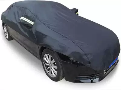 Foreign Trade Manufacturer Car Cover Oxford Cloth Polyester Taffeta Sunproof Rainproof Anti-Tear Universal Car Cover Cross-Border (Car clothing) - remarks-on-model-or-vehicle-size-parameters-special-vehicles-only-lightweight-half-mask-pure-black