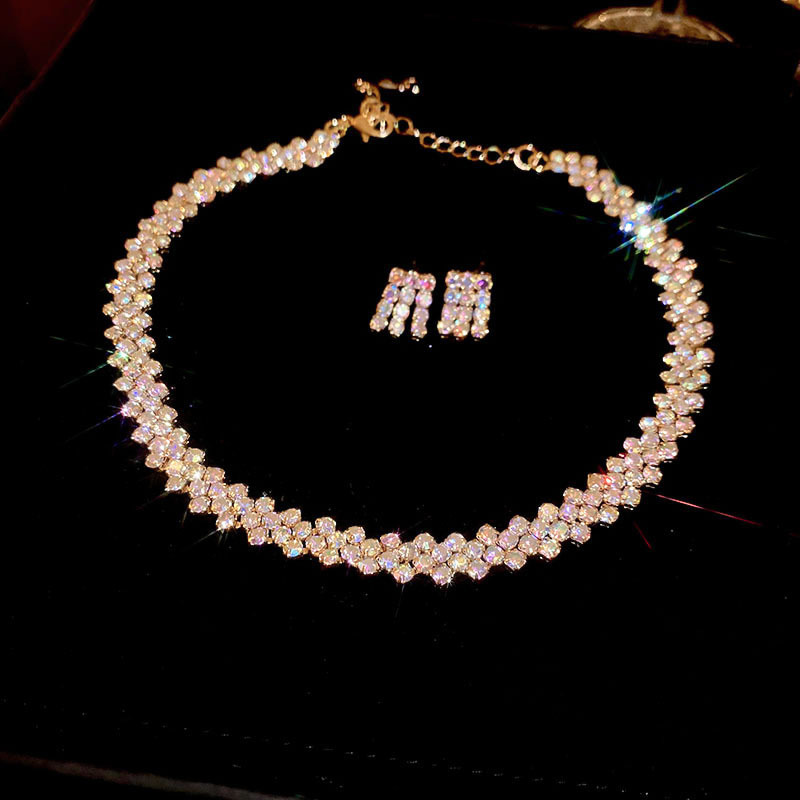 100 목걸이 귀걸이-골드