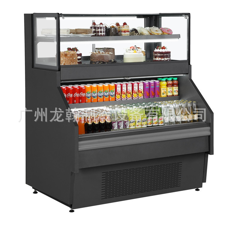 双温双室商用蛋糕水果冷藏展示柜面包熟食甜食饮品冰柜风冷