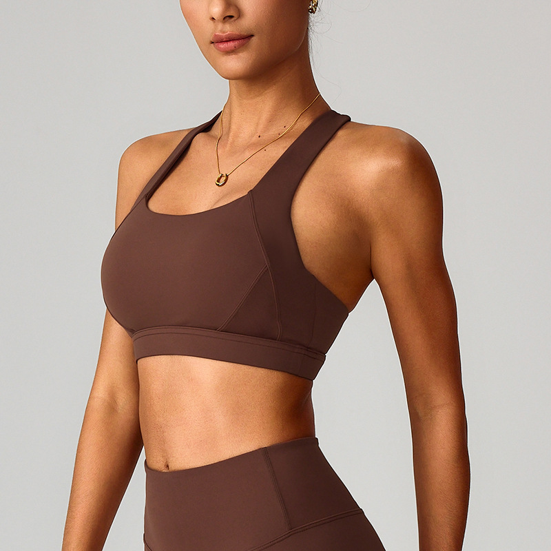 Nube de yoga ajustado sujetador chaleco ropa interior deportiva antichoque de alta intensidad correr al aire libre ropa de acondicionamiento 8047