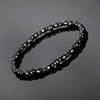 Black round beads, ankle bracelet, accessory, European style, wish