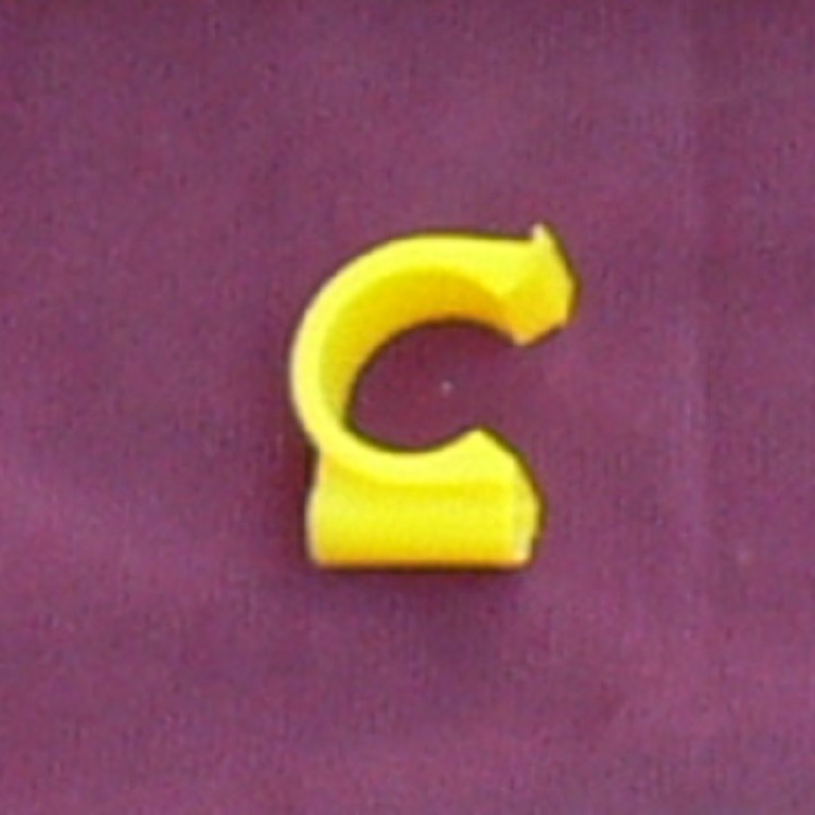 φ16mm-卡扣-沼气配件-HDPE-管箍-塑料管件-管路固定-白色-黄色