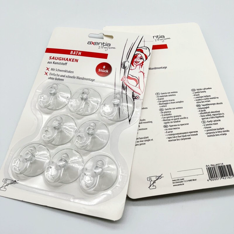 Спотовая бумажная карточка присоска крючок без пробивания отверстия в оболочке упаковки вакуумная присоска крючок для трансграничного супермаркета вакуумный крючок