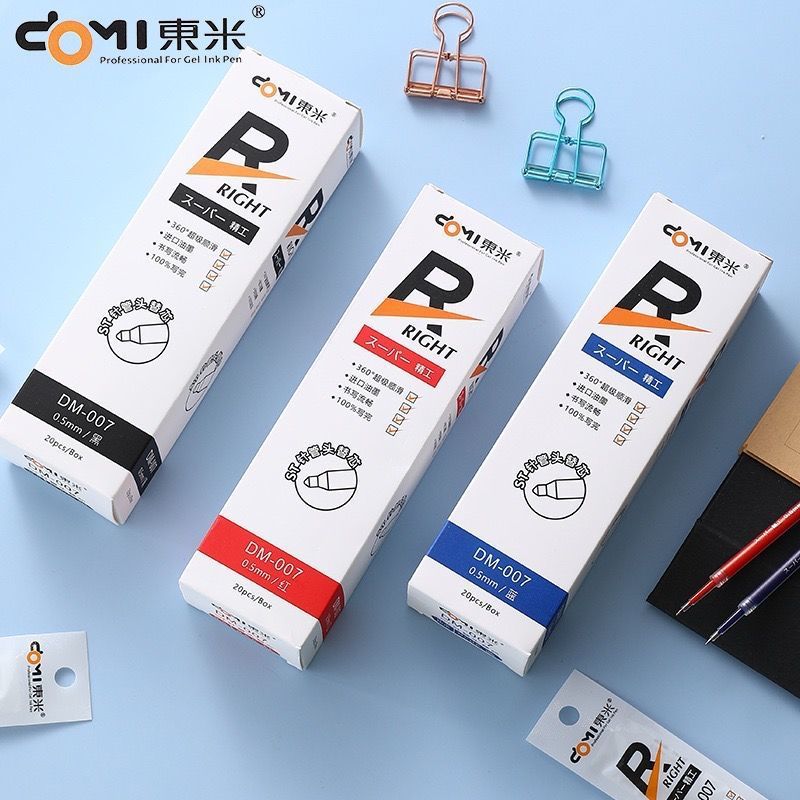 Dongmi DM007 refill Dongmi Seiko original press refill ST cutting needle head Red Blue Black quick-drying refill