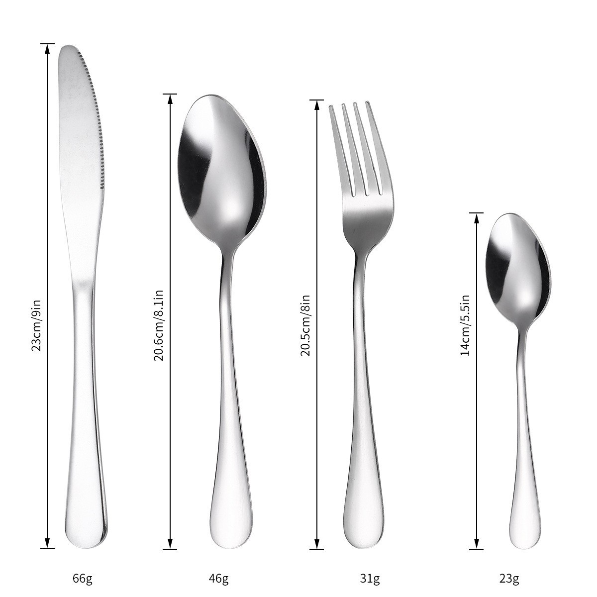 Sureste de Asia 10 vajilla de acero inoxidable Hotel Western Steak cuchillo y tenedor Amazon 24 piezas conjunto cuchillo, tenedor y cuchara caja de regalo traje