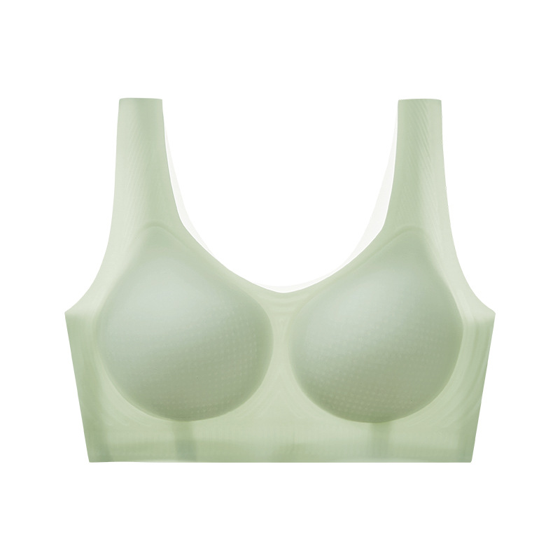 Ou Ruofeng-ropa interior desnuda sin costuras de secado rápido, ropa interior fresca de seda helada, copa fija de gota de agua ligera y transpirable, fábrica de sujetadores para mujer