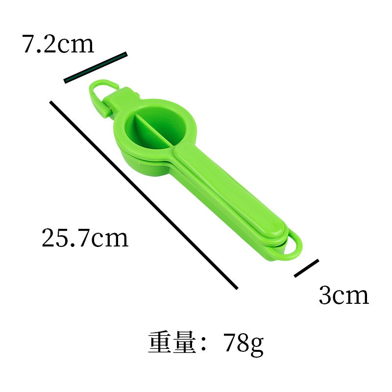 Exprimidor manual de frutas, con gancho, limón y frutas