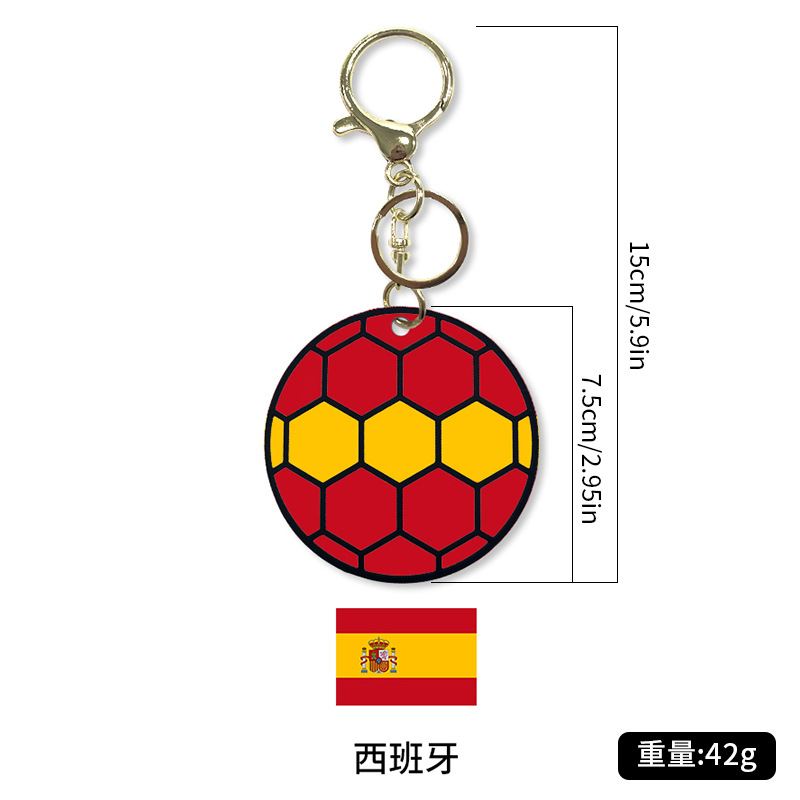 Amazon venta caliente de fútbol deportivo llavero colgante material de silicona bolsas de fútbol de dibujos animados decoración llave de regalo image 10