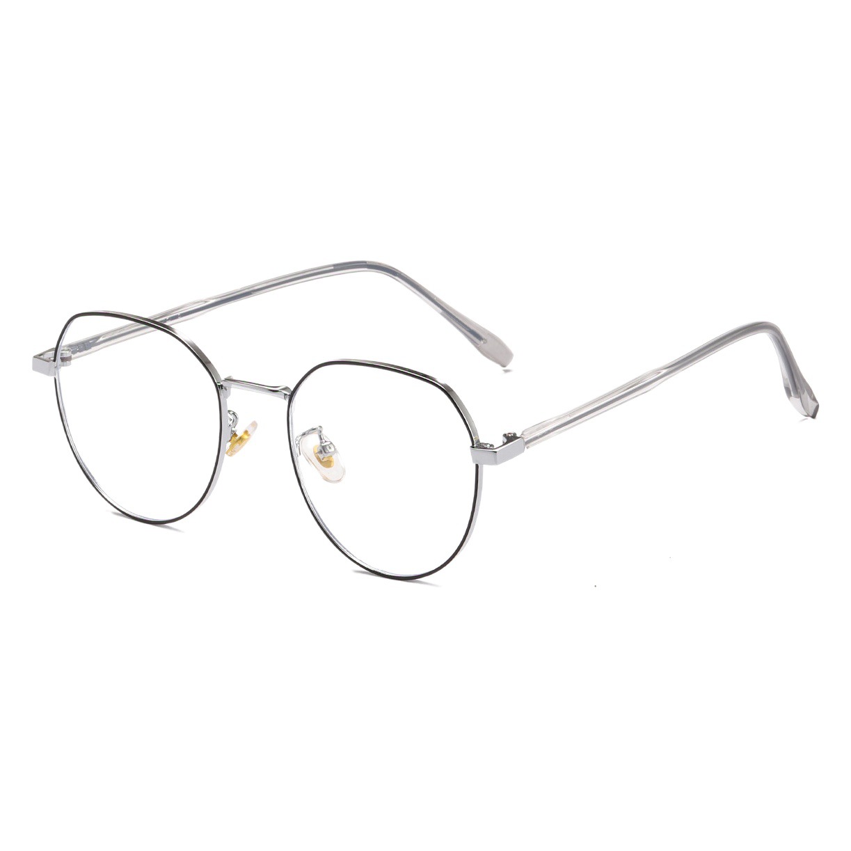 2021 Nuevo polígono anti-azul gafas de Luz Retro gafas marco de metal gafas de moda con miopía