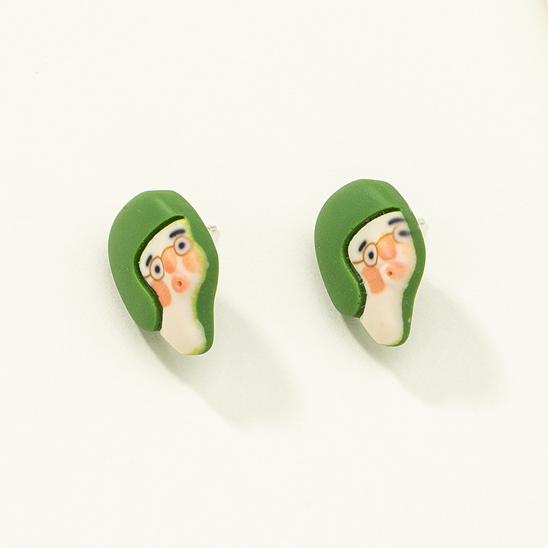 Cartoon Creative Funny New Resin Cute Earrings display picture 4