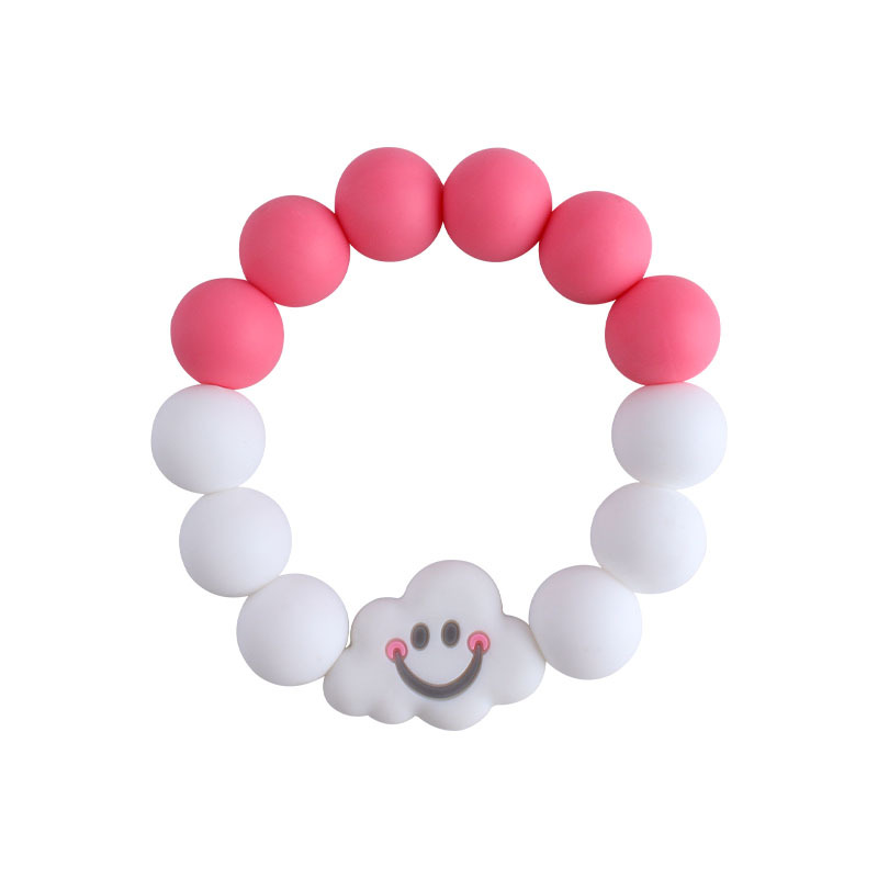 Nuevo DIY creativo de dibujos animados de silicona juguete bebé animal de dibujos animados aguacate pulsera de silicona teether stick