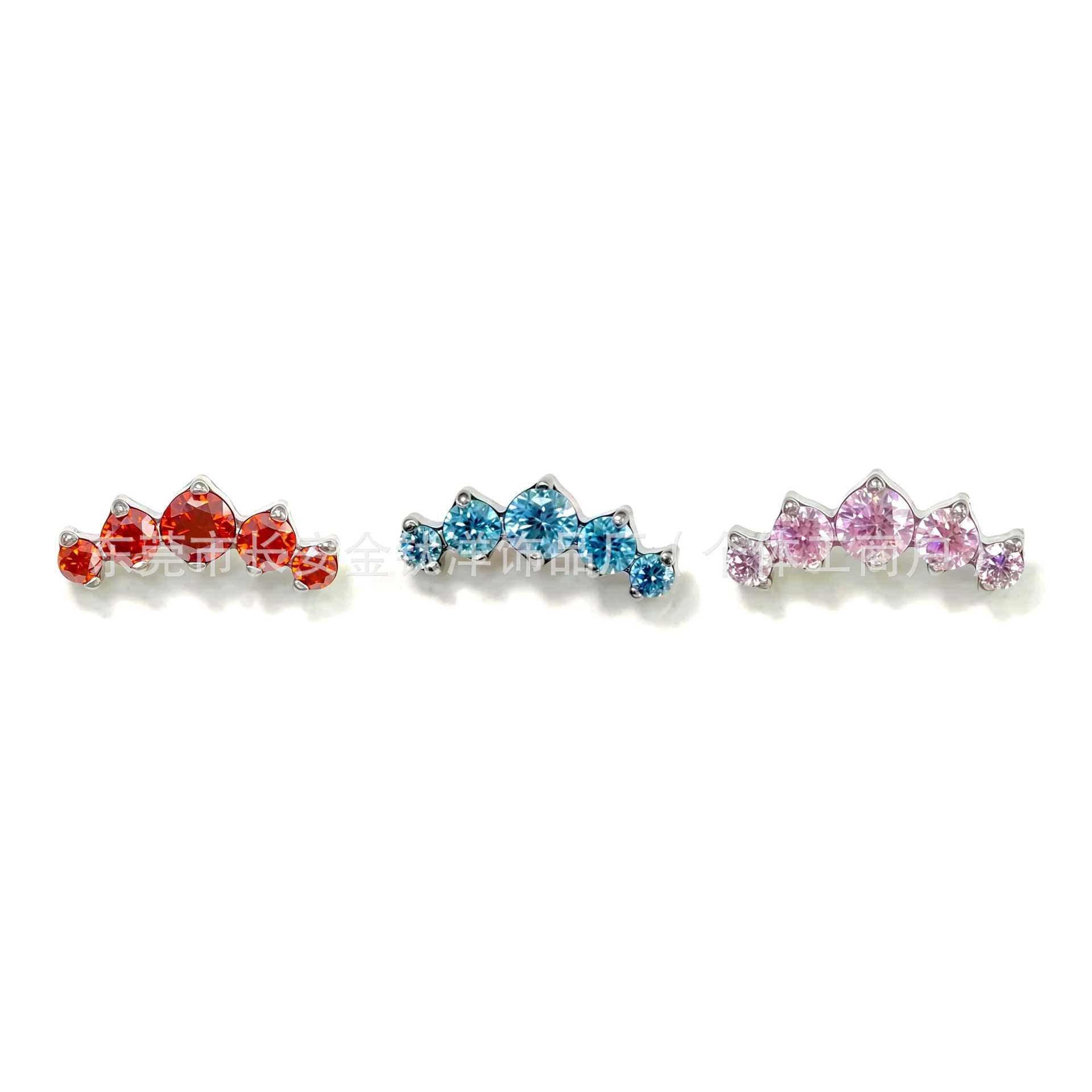 Pointed titanium steel lip stud product view