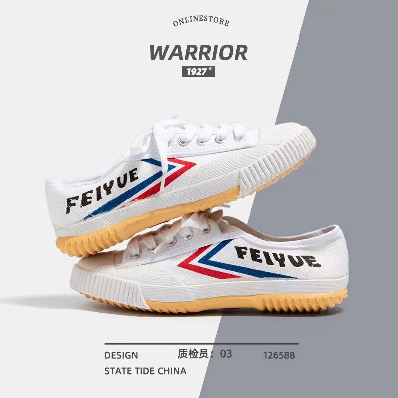 Feiyue Canvas Shoes Men's Low-top Men's Trendy All-match Korean Style Casual Shoes Skate Shoes Breathable White Shoes Martial Arts Shoes 501