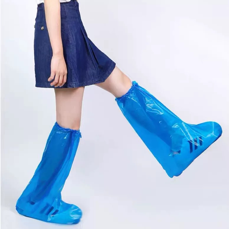 Waterproof shoe covers, pack, blue boots for swimming, increased thickness