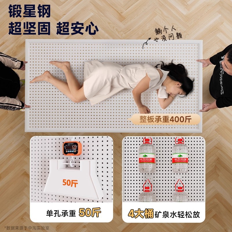 placa de agujero de metal placa perforada de acero inoxidable en la pared trasera de la puerta del estante de almacenamiento de la puerta de entrada de la casa