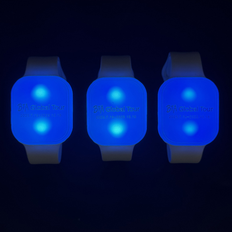 Pulseras LED personalizadas con control por puntos para festivales de música y conciertos, pulseras de animación con control remoto DMX, personalizadas con tu propio diseño.