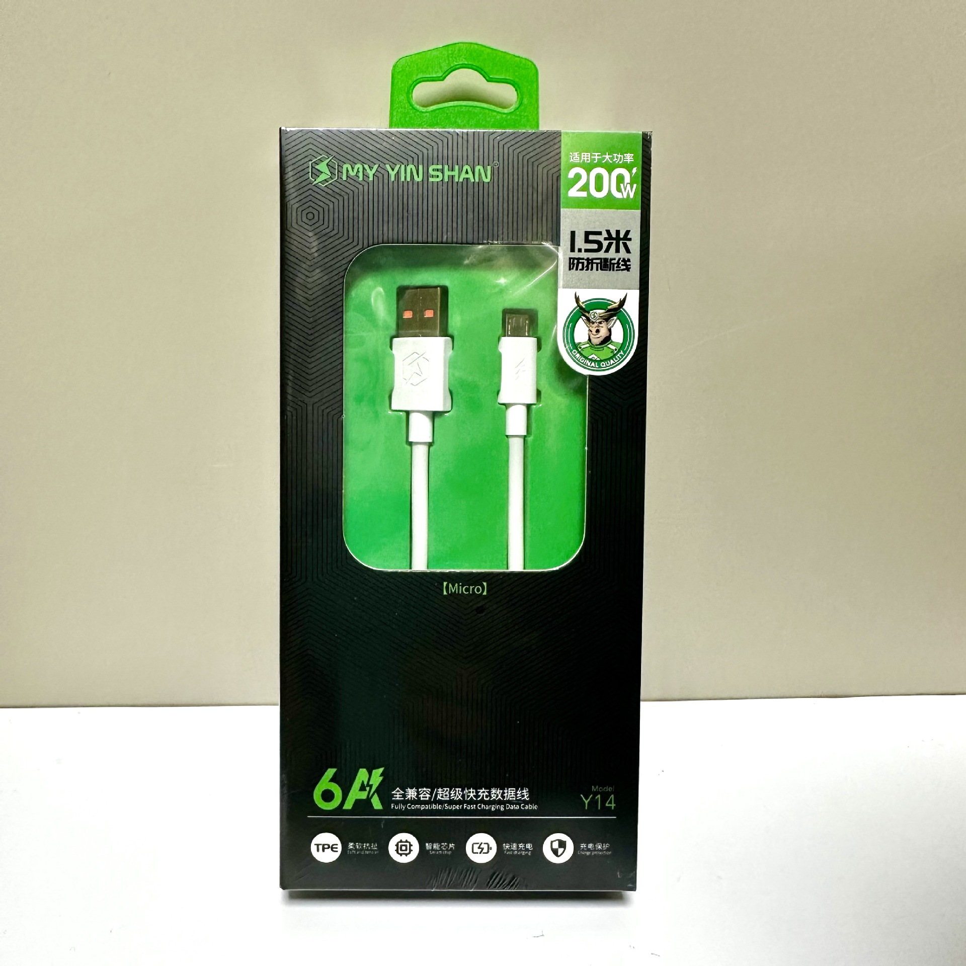 Y14 Android data cable/1.5m TPE